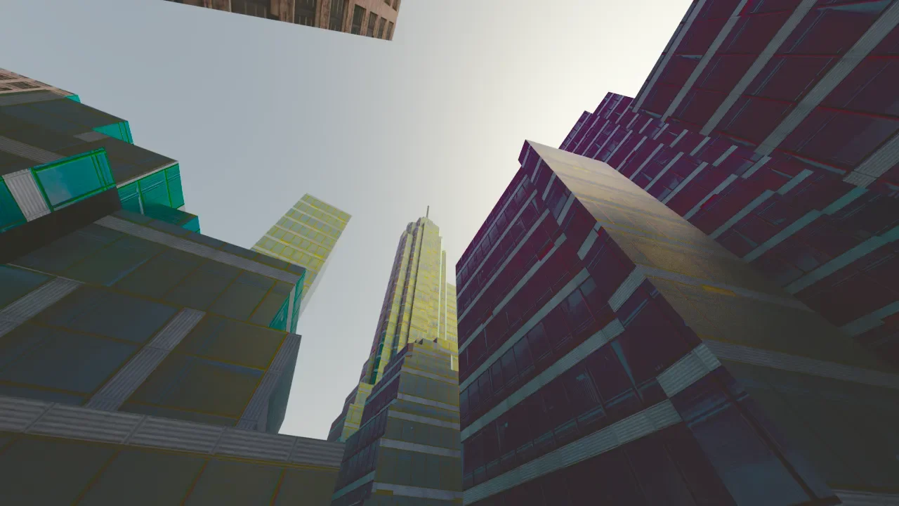 CG City created in Blender