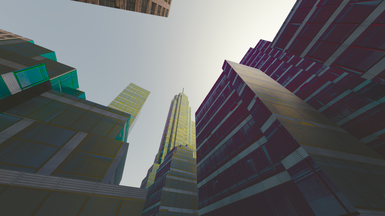 CG City created in Blender