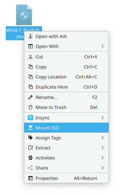 Mount ISO in Kubuntu