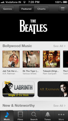 iTunes Store features unlocks for India...