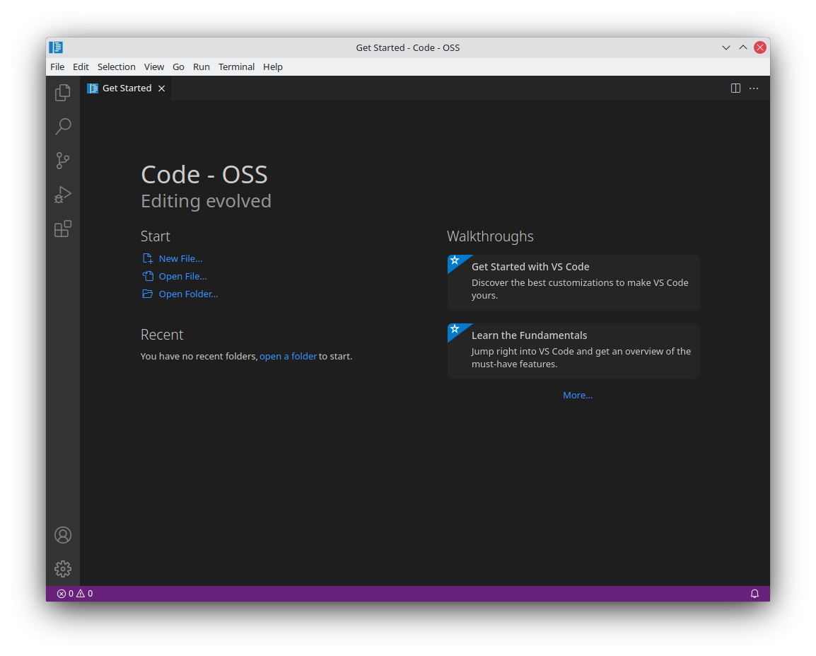 VS Code on Arch Linux