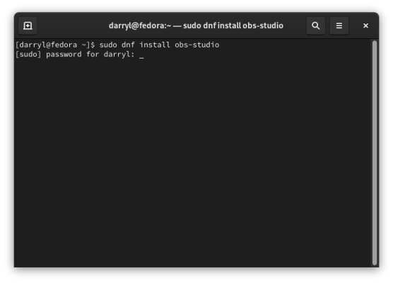 How to install OBS Studio on Fedora