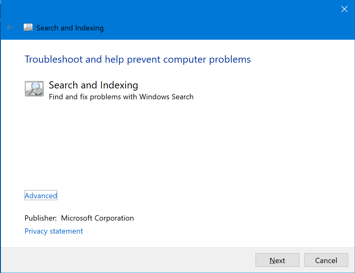 windows_search_fix_troubleshoot_welcome_screen.png