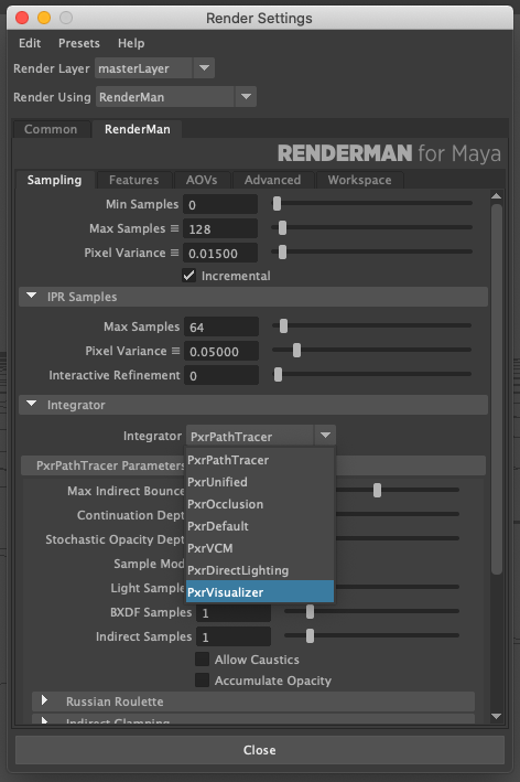 renderman not rendering